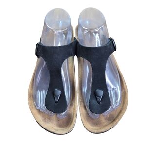 Bio Bio Black Thong Sandals